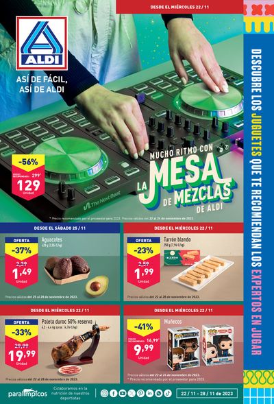 Ofertas de Hiper-Supermercados en Ávila | Así de fácil, así de Aldi de ALDI | 22/11/2023 - 28/11/2023