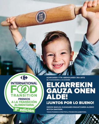 Ofertas de Hiper-Supermercados en Zumarraga | TRANSICIÓN ALIMENTARIA de Carrefour | 17/11/2023 - 3/12/2023