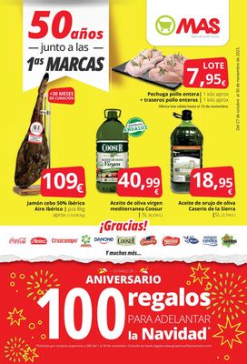 Catálogo Supermercados MAS | Del 27 octubre al 30 de noviembre | 15/11/2023 - 30/11/2023