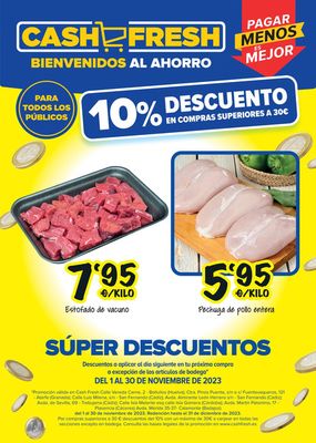Catálogo Cash Fresh en San Fernando | 10% descuento en compras superiores a 30 €  | 15/11/2023 - 30/11/2023