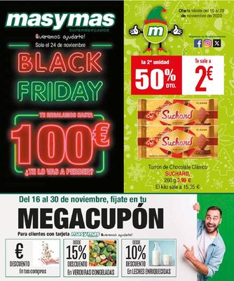 Ofertas de Hiper-Supermercados en Llanes | Folleto Masymas Black Friday de Masymas | 16/11/2023 - 30/11/2023