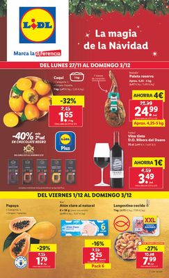 Ofertas de Hiper-Supermercados en Tegueste | La magia de la Navidad de Lidl | 27/11/2023 - 3/12/2023