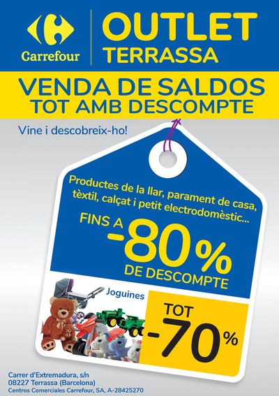 Ofertas de Ropa, Zapatos y Complementos en Santa Agnès de Malanyanes | OUTLET de Carrefour | 24/11/2023 - 10/12/2023