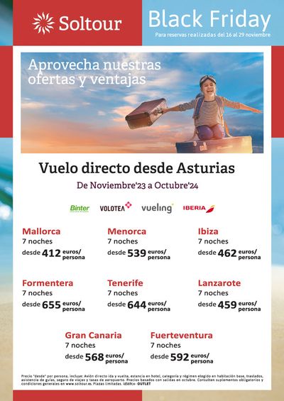 Ofertas de Viajes en Línea de la Concepción | Black Friday Desde Asturias de Soltour | 22/11/2023 - 29/11/2023