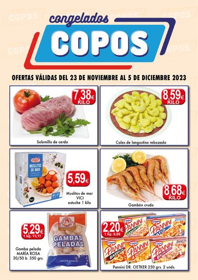 Catálogo Congelados Copos | Del 23 de noviembre al 5 de diciembre 2023 | 23/11/2023 - 5/12/2023