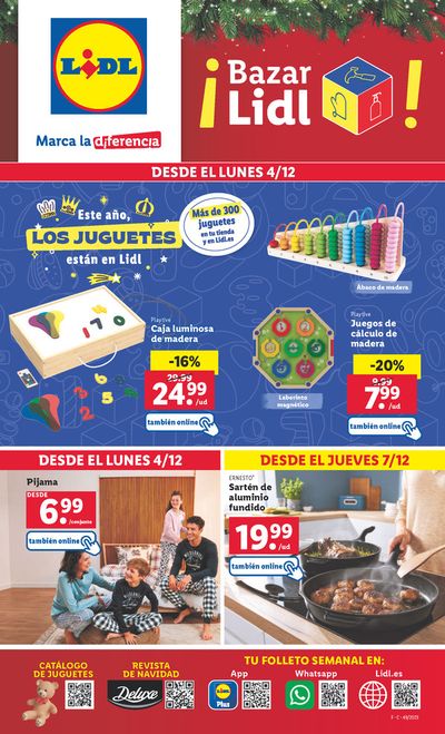 Ofertas de Juguetes y Bebés en Andújar | Marca la diferencia  de Lidl | 4/12/2023 - 10/12/2023