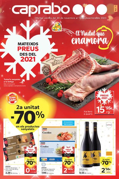 Catálogo Caprabo en Sitges | El Nadal que enamora | 30/11/2023 - 13/12/2023