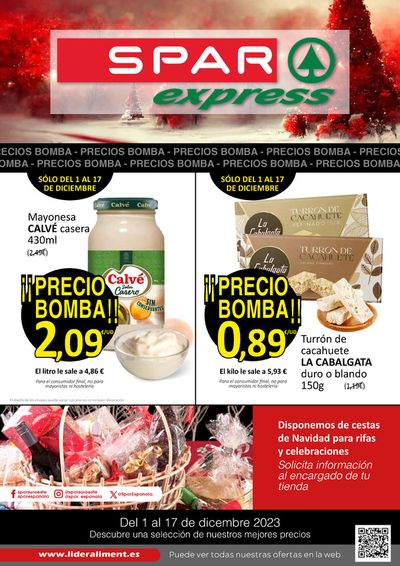 Ofertas de Hiper-Supermercados en Peñarroya-Pueblonuevo | Del 1 al 17 de dicembre 2023 de SPAR | 1/12/2023 - 17/12/2023