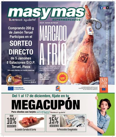 Ofertas de Hiper-Supermercados en Llanes | Folleto Masymas de Masymas | 30/11/2023 - 20/12/2023