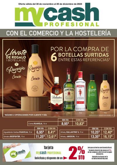 Ofertas de Hiper-Supermercados en Llanes | Ofertas folleto myCash Profesional de Masymas | 30/11/2023 - 20/12/2023