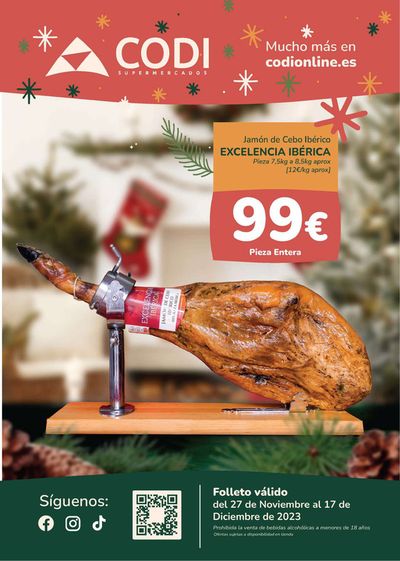 Catálogo Supermercados Codi en Dos Hermanas | Del 27 de noviembre al 17 de diciembre 2023 | 28/11/2023 - 17/12/2023