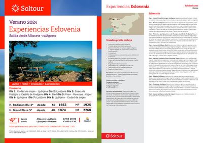 Catálogo Soltour | Experiencias Eslovenia  | 30/11/2023 - 19/1/2024
