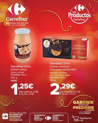 Ofertas de Hiper-Supermercados en Vitoria | CARREFOUR EXTRA (Alimentación) de Carrefour | 1/12/2023 - 31/12/2023