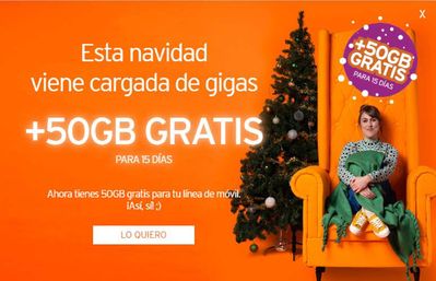 Ofertas de Informática y Electrónica en Peñarroya-Pueblonuevo | Esta navidad viene cargada de gigas +50GB Gratis de Simyo | 30/11/2023 - 15/12/2023