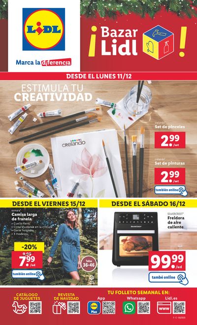 Catálogo Lidl en Setenil de las Bodegas | Estimula tu creatividad  | 11/12/2023 - 17/12/2023