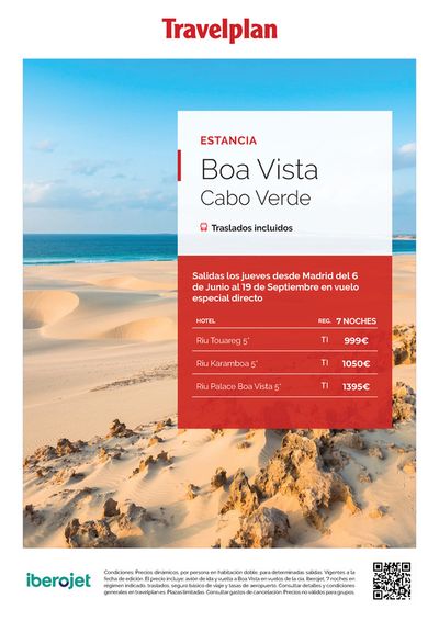 Ofertas de Viajes en Salou | Travelplan Isla de Boa Vista de Travelplan | 5/12/2023 - 31/1/2024