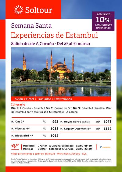 Catálogo Soltour | Semana Santa Experiencias en Estambul - 27/mar | 27/3/2024 - 31/3/2024