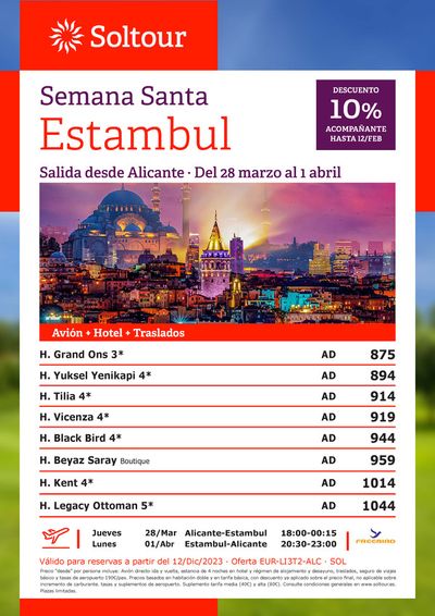 Catálogo Soltour | Semana Santa Estancia en Estambul - 28/mar | 28/3/2024 - 1/4/2024