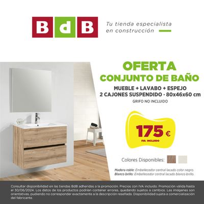 Ofertas de Jardín y Bricolaje en Osuna | Oferta conjunto de baño de BdB | 10/1/2024 - 30/6/2024
