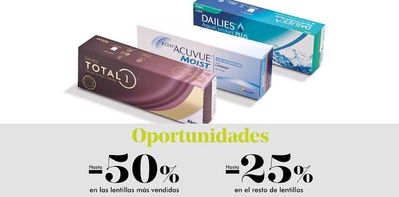 Ofertas de Salud y Ópticas en Mijas | ¡Todas las lentillas con descuento mínimo del -25%! de Optica 2000 | 11/1/2024 - 29/2/2024