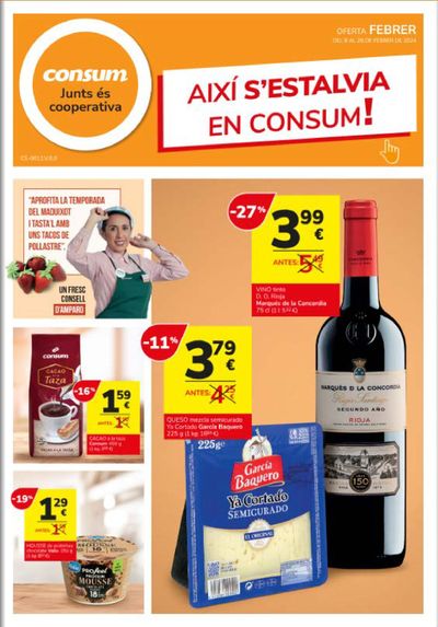 Catálogo Consum en Banyeres de Mariola | Així s'estalvia en Consum! | 9/2/2024 - 28/2/2024