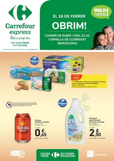 Catálogo Carrefour Express | Hola, veïns! Obrim el 16 de febrer | 16/2/2024 - 1/3/2024