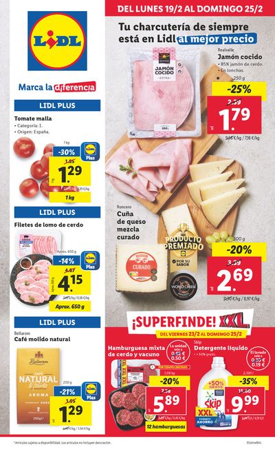 Ofertas de Hiper-Supermercados en Santa Eulària des Riu | LIDL marca la diferencia de Lidl | 19/2/2024 - 25/2/2024