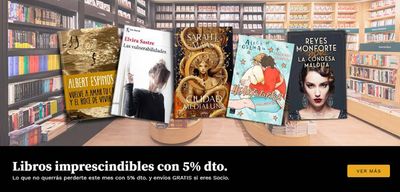 Ofertas de Libros y Papelerías en Arroyomolinos | Libros imprescindibles con 5% dto  de Casa del Libro | 13/2/2024 - 29/2/2024