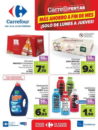 Ofertas de Hiper-Supermercados en Badajoz | CARREOFERTAS de Carrefour | 19/2/2024 - 22/2/2024