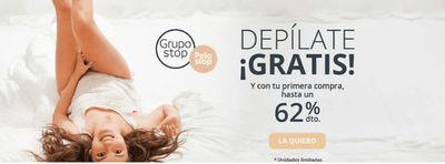 Ofertas de Perfumerías y Belleza en Mataró | Depílate Gratis y con tu primera compra, hasta un 62% dto. de Pelostop | 15/2/2024 - 29/2/2024
