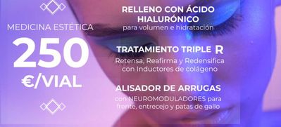 Ofertas de Perfumerías y Belleza en A Coruña | Medicina Estética 250€/Vial de Centros Único | 16/2/2024 - 26/2/2024