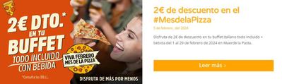 Catálogo Muerde la Pasta en Madrid | 2€ de descuento en el Mes de la Pizza | 16/2/2024 - 29/2/2024