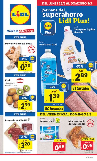 Ofertas de Hiper-Supermercados en Arrecife | ¡Semana del superahorro Lidl Plus! de Lidl | 26/2/2024 - 3/3/2024