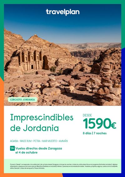 Ofertas de Viajes en Santa Eulària des Riu | Travelplan Imprescindibles de Jordania de Travelplan | 20/2/2024 - 31/3/2024