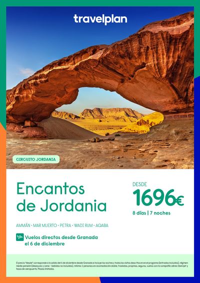Ofertas de Viajes en Ermua | Travelplan Encantos de Jordania de Travelplan | 20/2/2024 - 31/3/2024