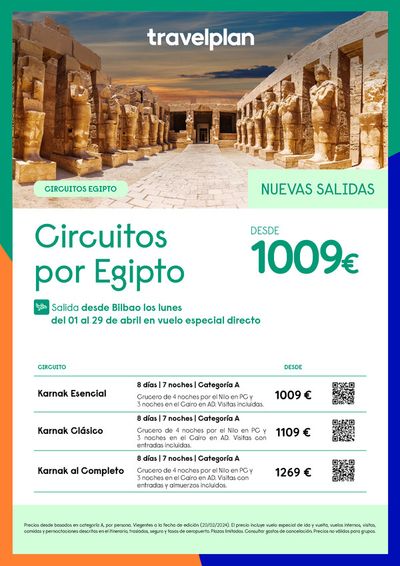 Ofertas de Viajes en Esplugues de Llobregat | Travelplan Egipto de Travelplan | 21/2/2024 - 23/3/2024