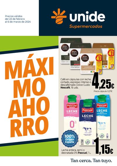 Catálogo Unide Supermercados en Cervera del Río Alhama | Máximo Ahorro | 22/2/2024 - 6/3/2024