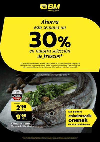 Catálogo BM Supermercados en Santurtzi | Ahorra esta semana un 30% | 28/2/2024 - 19/3/2024