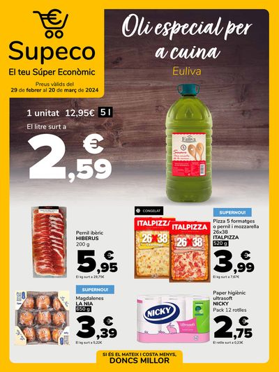 Ofertas de Hiper-Supermercados en L'Hospitalet de Llobregat | Supeco, tu Súper económico de Supeco | 29/2/2024 - 20/3/2024