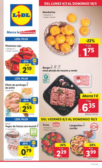Ofertas de Hiper-Supermercados en Arrecife | LIDL, marca la diferencia de Lidl | 4/3/2024 - 10/3/2024