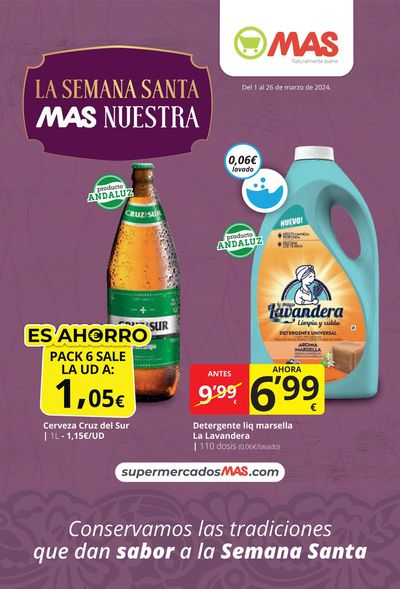 Catálogo Supermercados MAS | Folleto general marzo 2024 | 1/3/2024 - 26/3/2024