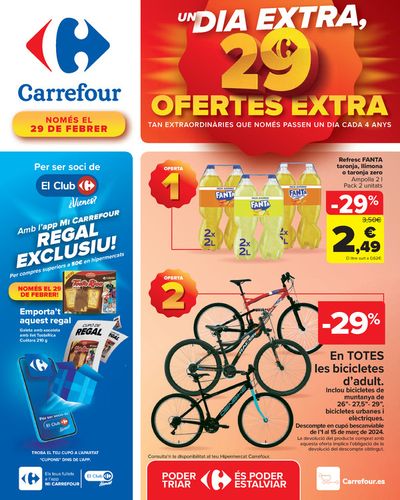 Ofertas de Hiper-Supermercados en L'Hospitalet de Llobregat | OFERTAS ESPECIALES de Carrefour | 29/2/2024 - 29/2/2024