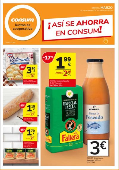 Catálogo Consum en Almería | ¡Así se ahorra en Consum! | 29/2/2024 - 20/3/2024