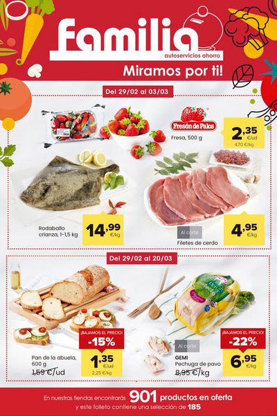 Ofertas de Hiper-Supermercados en Colloto | Miramos por ti! de Autoservicios Familia | 29/2/2024 - 20/3/2024