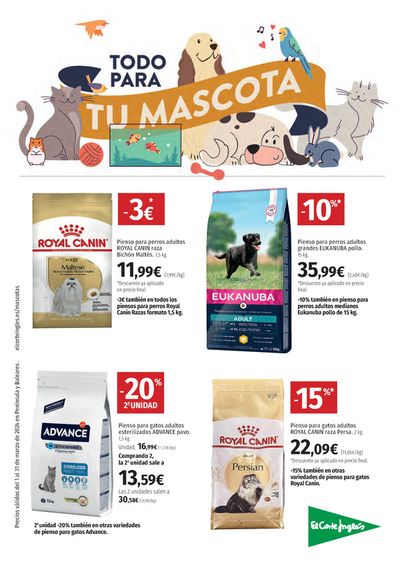 Catálogo El Corte Inglés en Madrid | Todo para tu mascota | 1/3/2024 - 31/3/2024