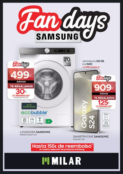 Catálogo Milar en Vila-real | Fan days Samsung | 1/3/2024 - 31/3/2024