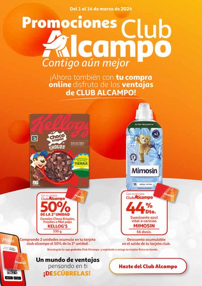 Catálogo Alcampo en Miranda de Ebro | Promociones Club Alcampo contigo aún mejor  | 1/3/2024 - 14/3/2024