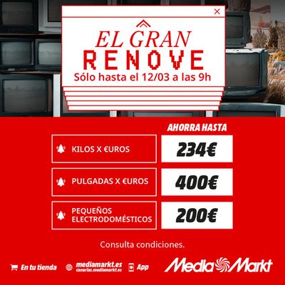 Catálogo MediaMarkt en Toledo | AHORRA con el KILOS y PULGADAS x €UROS y pon tu tecnología al día | 1/3/2024 - 12/3/2024