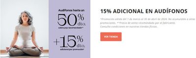 Ofertas de Salud y Ópticas en Sant Joan Despí | 15% ADICIONAL EN AUDÍFONOS de Gafas Completas | 1/3/2024 - 30/4/2024