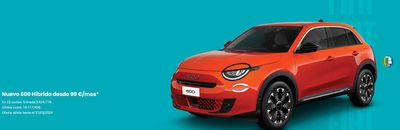 Catálogo Fiat en Reus | Nueva 600 Híbrido desde 99€/mes | 8/3/2024 - 31/3/2024